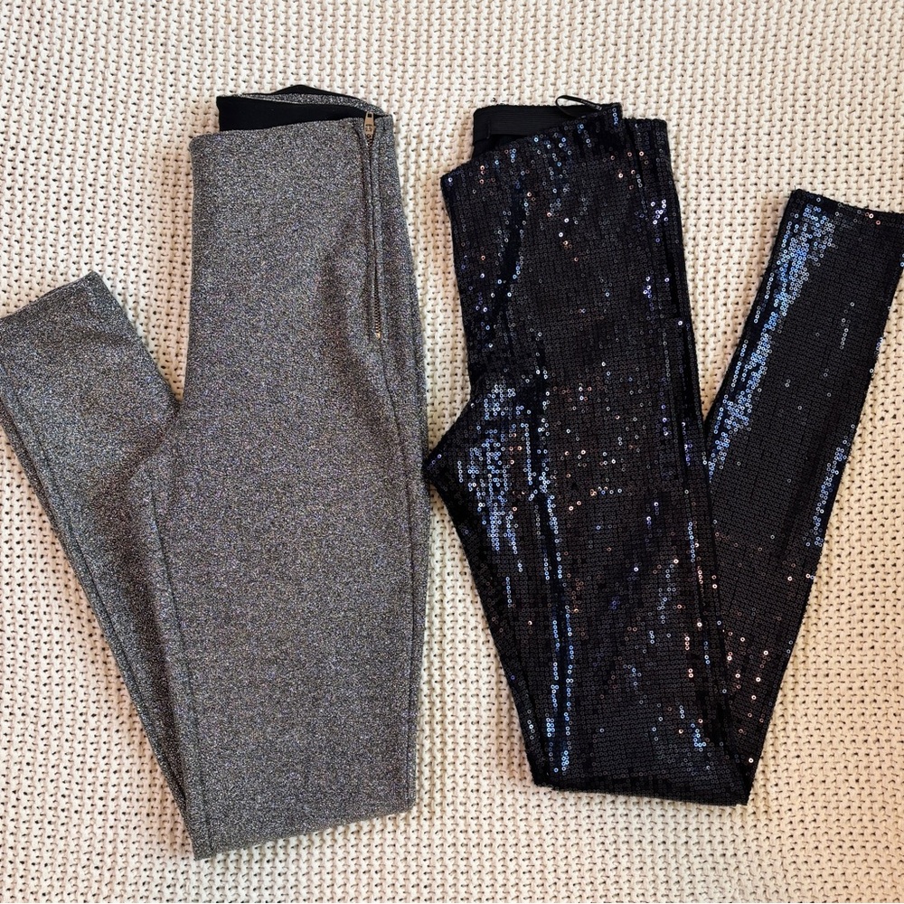✨ Bundle: Sparkle Leggings + Metallic Pants